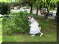 Me having some fun looking for Easter eggs.