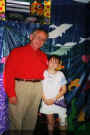 Me and grandpa inside the church.