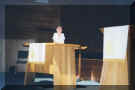 Me practicing my sermon.
