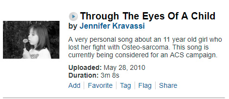 Jennifer Kravassi - Through the Eyes of a Child Dedicated to Codi Frazier